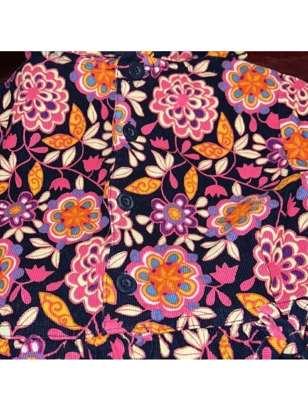 HANNA ANDERSSON girls corduroy autumn floral dress. Size 110 (5) - Picture 8 of 8